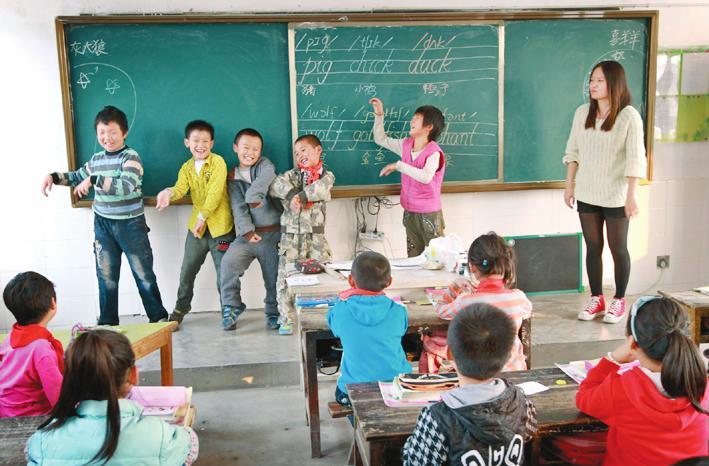 相山区土楼小学迎来趣味英语课