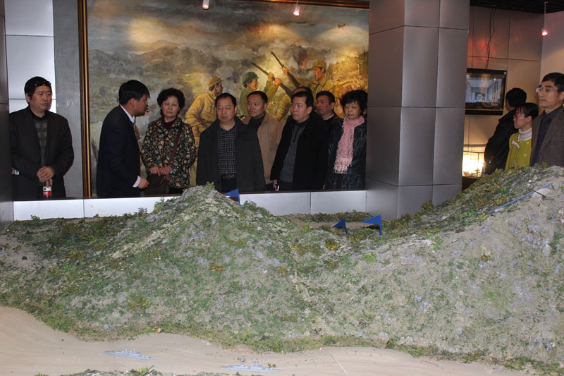 马鞍山市政协领导班子到新区西梁山革命纪念馆