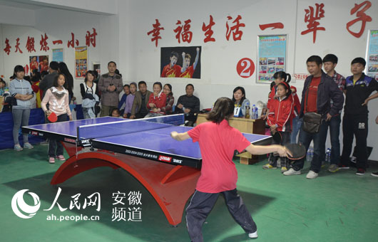 定远县中小学生乒乓球比赛开赛--安徽频道--人