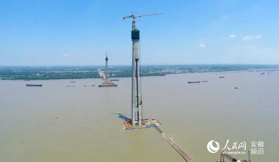 芜湖长江二桥本月进行主桥拼装 预计明年通车