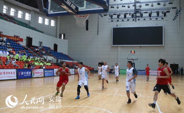 含山宣城城际篮球赛举行(图)