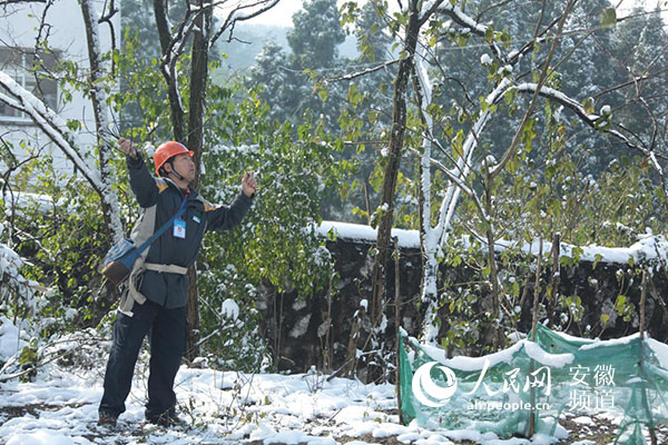 无惧风雪 中国电信安徽公司积极保障通信畅通