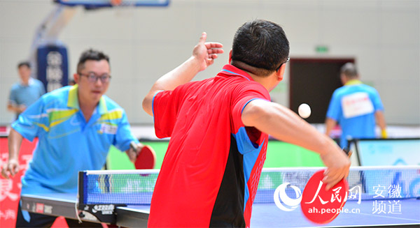 安徽铁鹏乒乓球队VS含山县乒乓球联队友谊赛