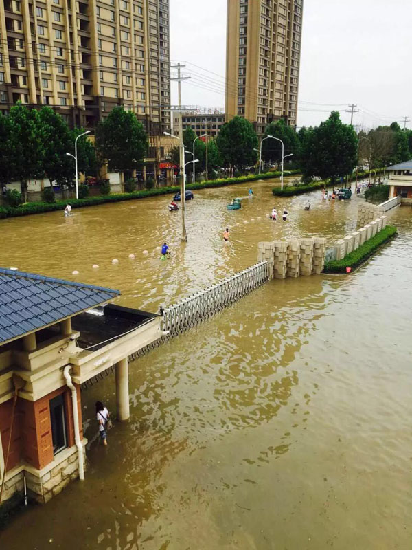蚌埠强降雨受损严重 安徽人保财险第一时间现