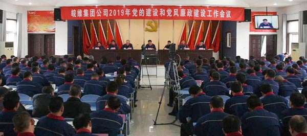 皖维集团党委召开2019年党的建设和党风廉政建设会议