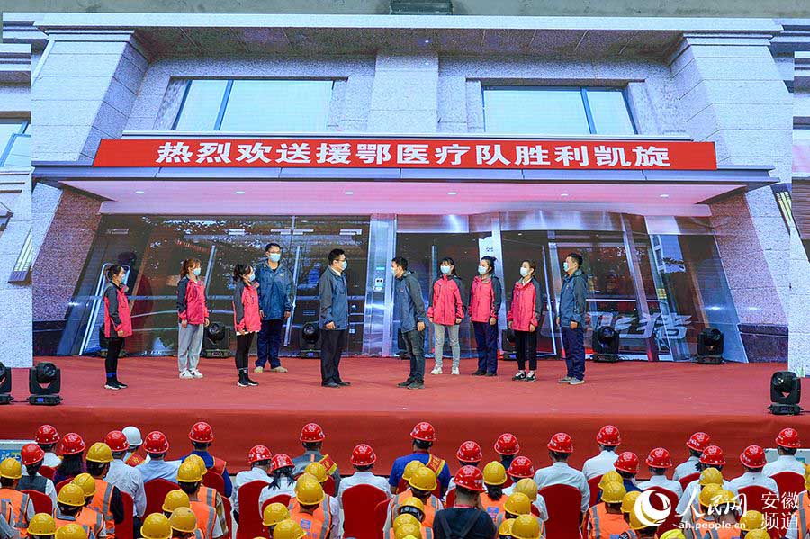 情景劇《戰“疫”先鋒》。苗子健攝