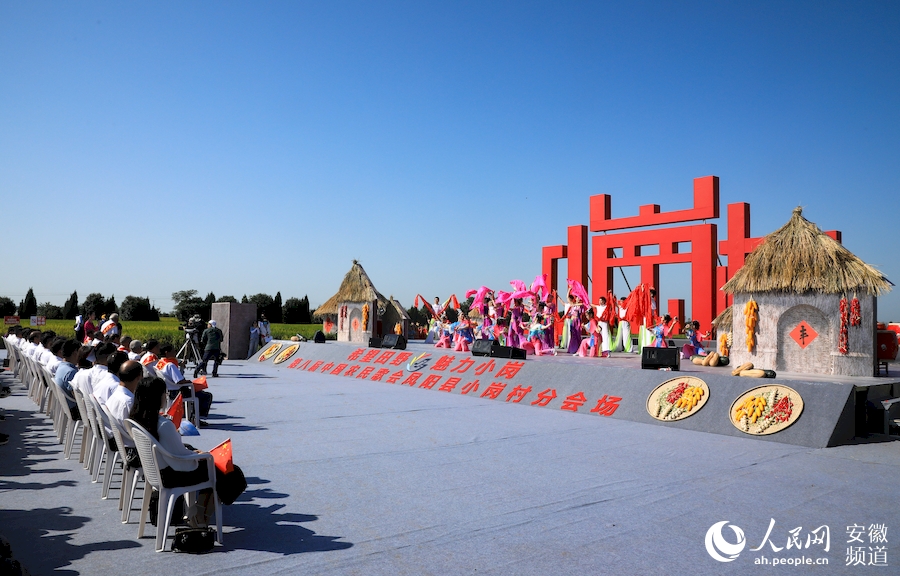 第八屆中國農民歌會在安徽小崗村舉行。人民網 陶濤攝