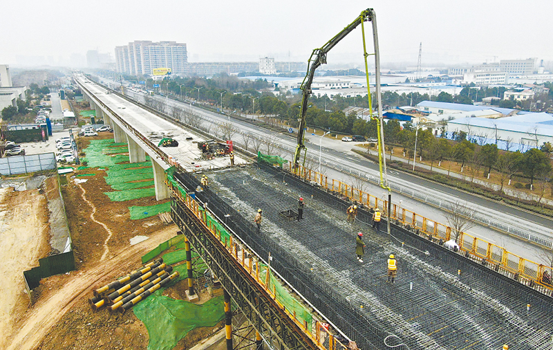 滁宁城际铁路二期工程桥梁主体结构全部完工