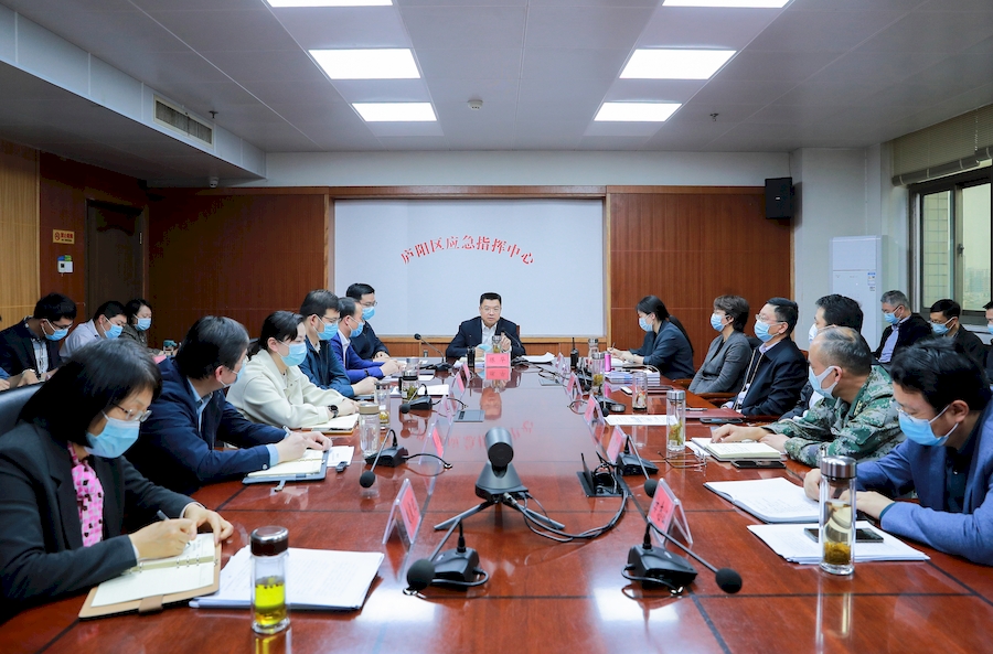 廬陽區應急指揮中心。何剛攝