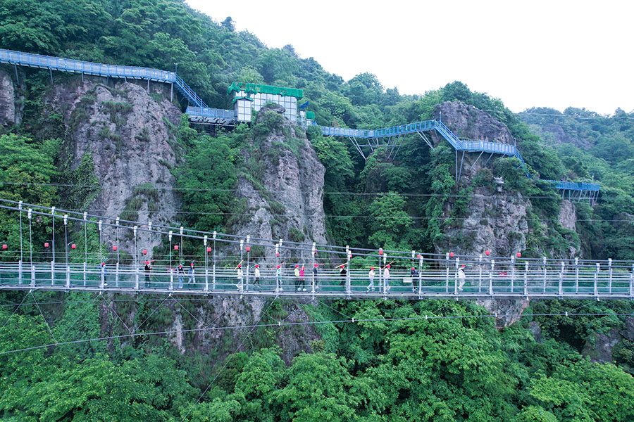 马仁奇峰景区于4月27日恢复开放。马仁奇峰景区供图