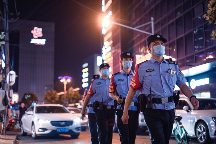 街面巡逻。合肥警方供图