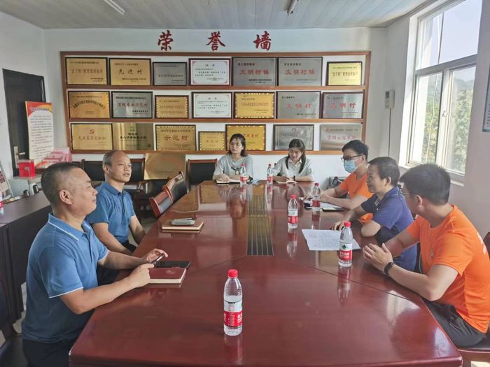 考察团在铜陵市铜官区西湖镇农林村。铜陵市委宣传部供图