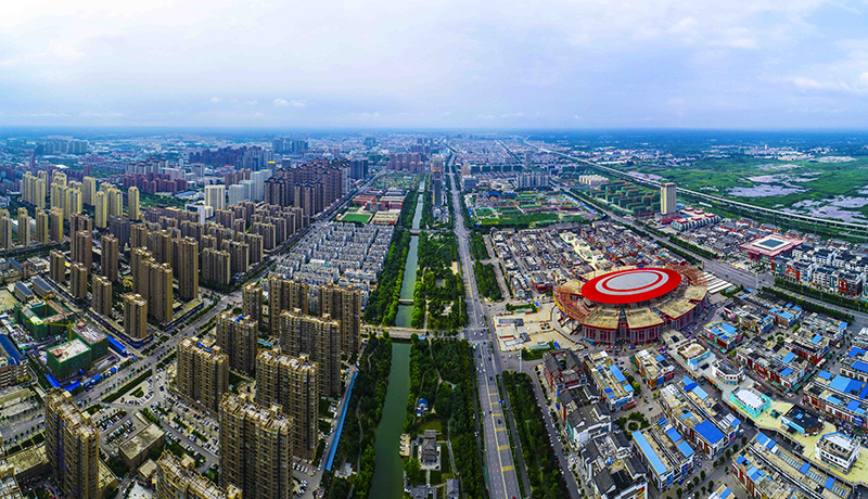 中国（亳州）中药材专业市场航拍图。刘勤利摄