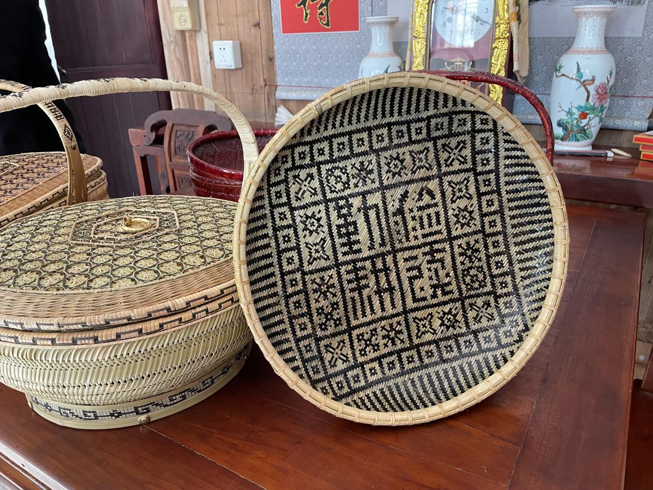 家风家训竹编作品。绩溪县委宣传部供图