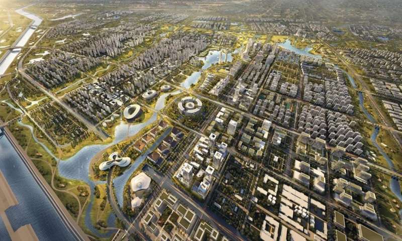合肥运河新城规划图。合肥八中供图