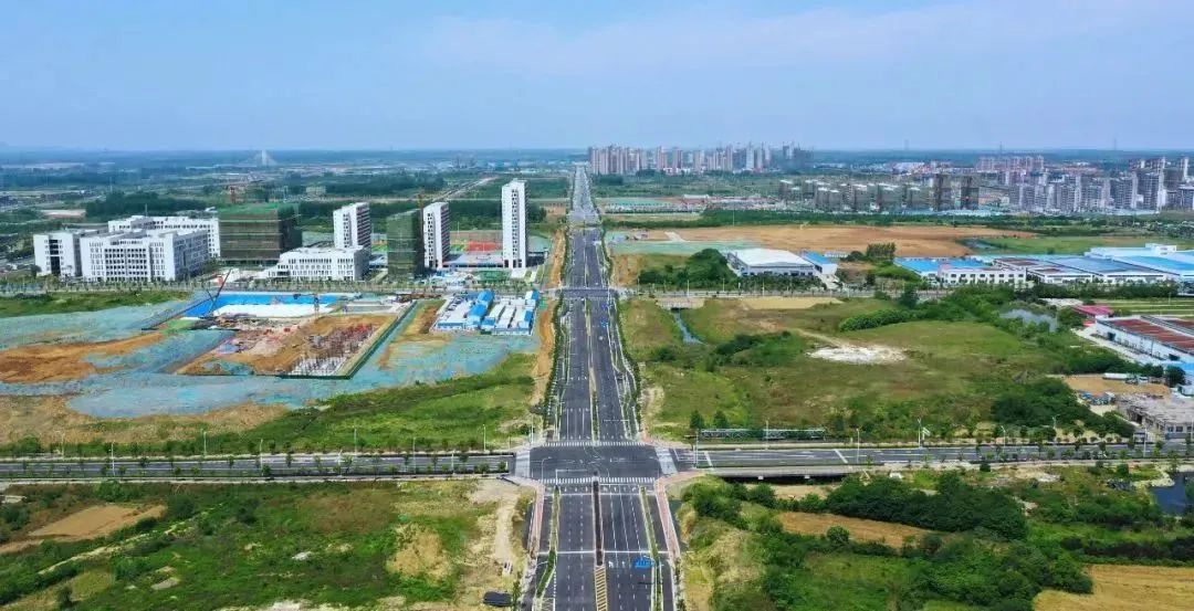 运河新城路网建设全面铺开。蜀山区委宣传部供图