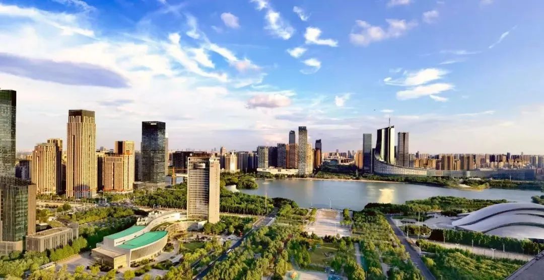 天鹅湖商务区。蜀山区委宣传部供图