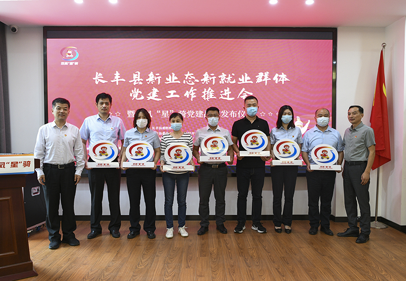 长丰县新业态新就业群体党建工作推进会。长丰（双凤）经开区供图