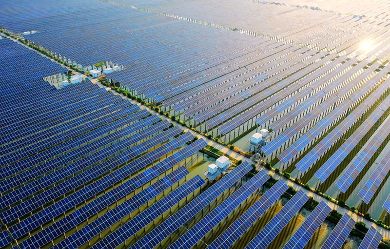 位於滁州天長市的光伏發電站。滁州市委宣傳部供圖
