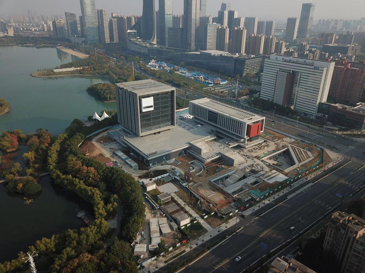 合肥市中心圖書館項目。安徽三建供圖