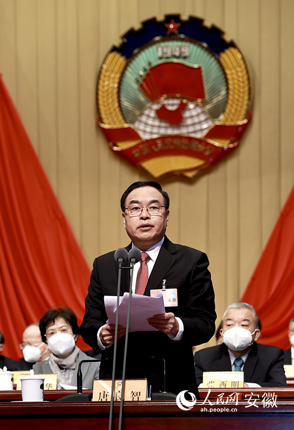 唐良智致闭幕词。人民网 张俊摄