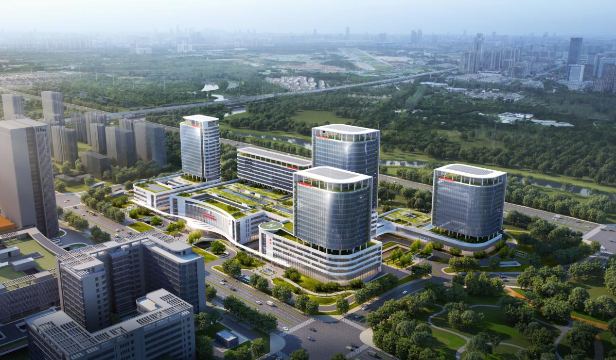 中国科大附一院滨湖院区效果图。中国科大附一院供图