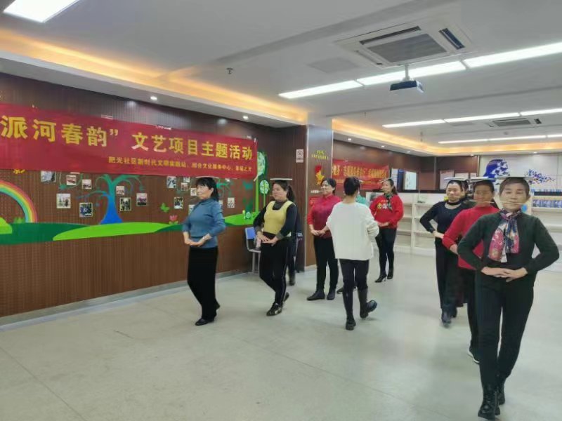 “派河春韻”文藝主題項目。肥西縣上派鎮文明辦供圖