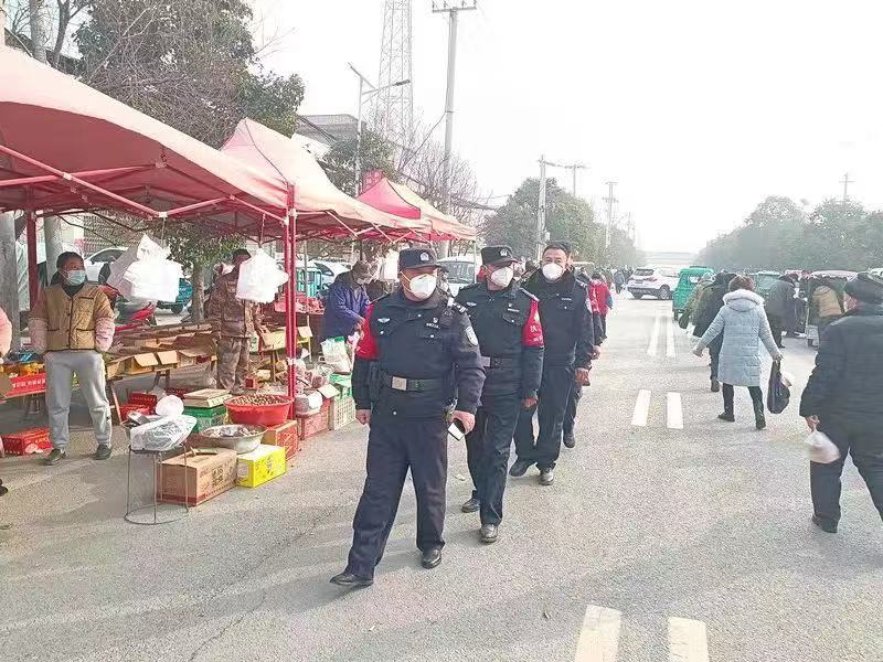 宿州公安局在农村重点道路、重点场所扎实开展巡逻防控工作。 宿州市公安局供图