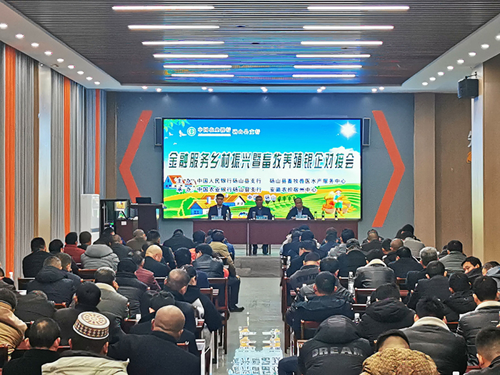 对接会现场。