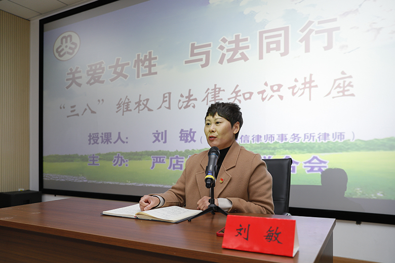 “关爱女性 与法同行”法律知识讲座。肥西县委宣传部供图