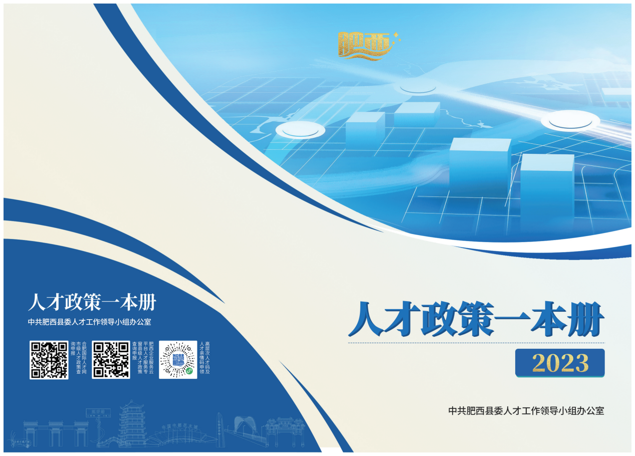 肥西人才新政一本册。肥西县委组织部供图