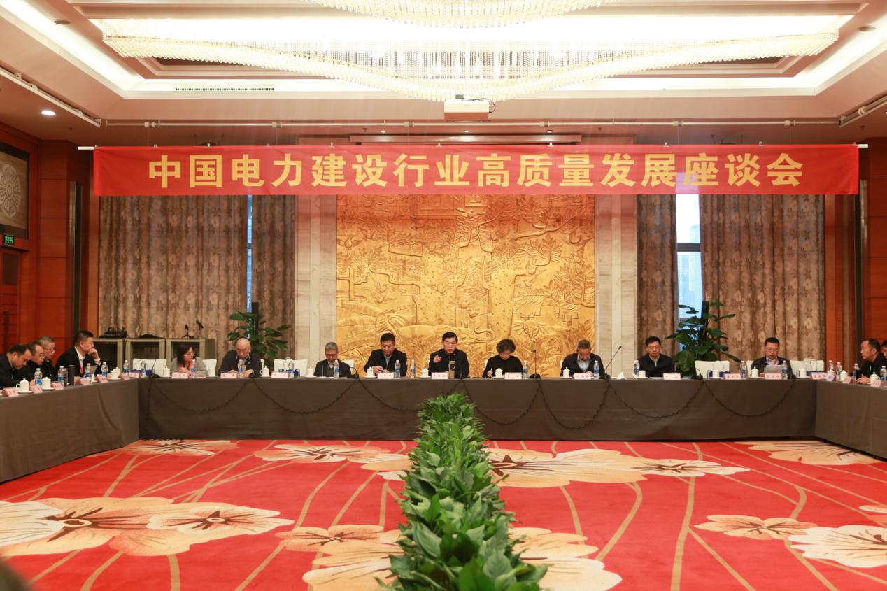 中國電力建設行業高質量發展座談會在合肥召開。國網安徽電力供圖