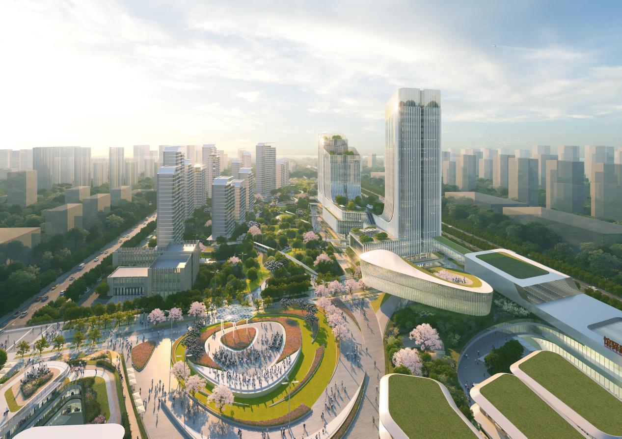 深圳路TOD综合开发项目效果图。肥西县委宣传部供图