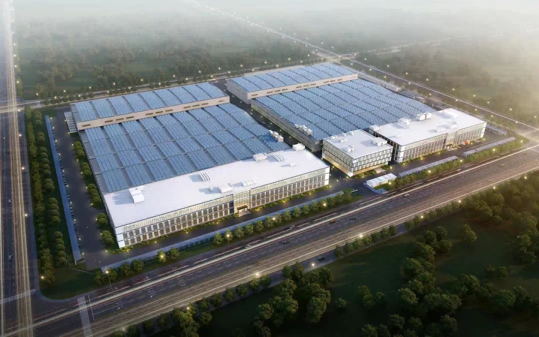均胜汽车安全合肥基地项目效果图。肥西县委宣传部供图
