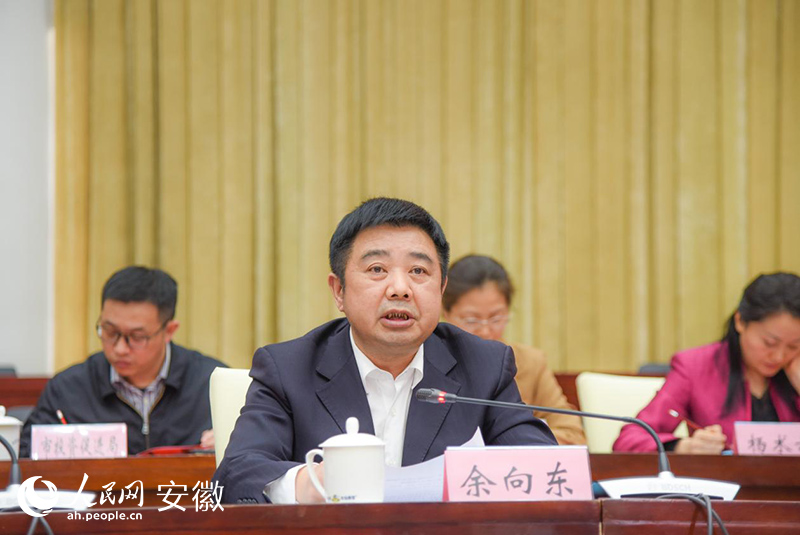 安徽省民政厅厅长余向东。人民网 李希蒙摄