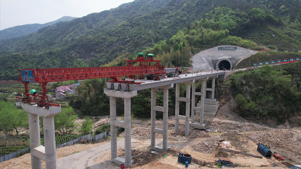 下库桥建设施工现场。