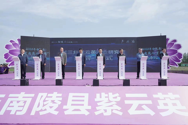 长三角紫云英产业研究院揭牌仪式。南陵县宣传部供图