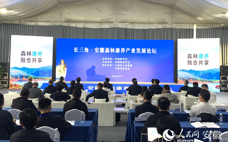 长三角･安徽森林康养产业发展论坛在宣城宁国举办。人民网 汪瑞华摄