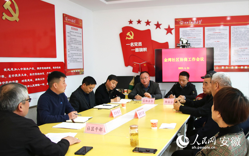 金湾社区围绕群众关心问题开展“协商在村居”活动。人民网 韩震震摄