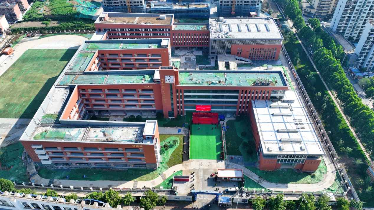 合肥市三十八中新校。合肥三十八中供圖