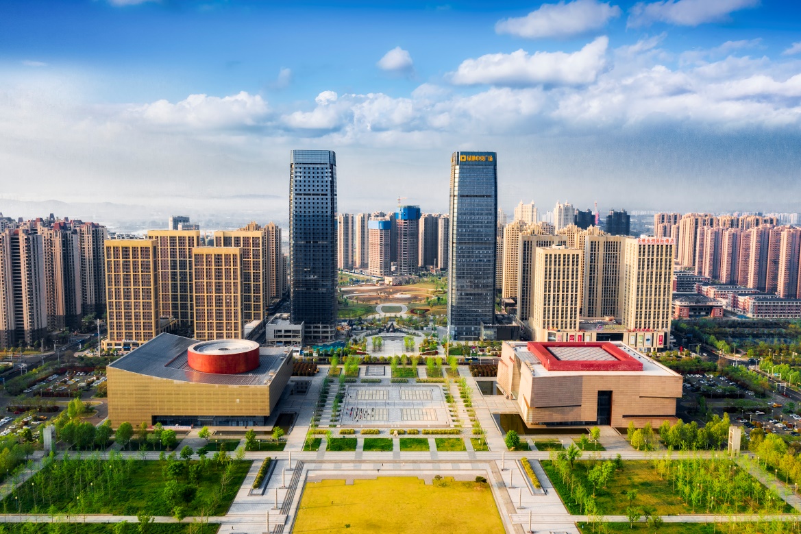 蚌埠滨湖新区华丽变身。中铁置业供图