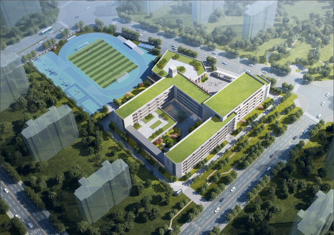 合肥市第38中学崇德校区效果图。合肥市第38中学供图