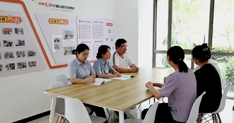 幸福东路社区驿站。颍东区委宣传部供图