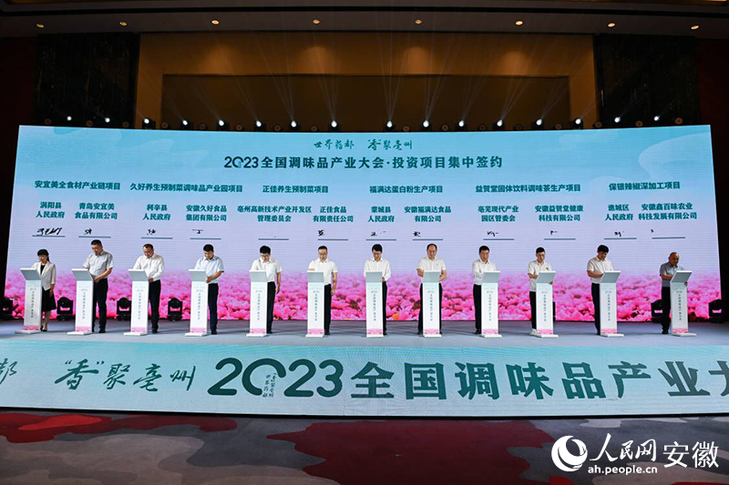 投資項目集中簽約。