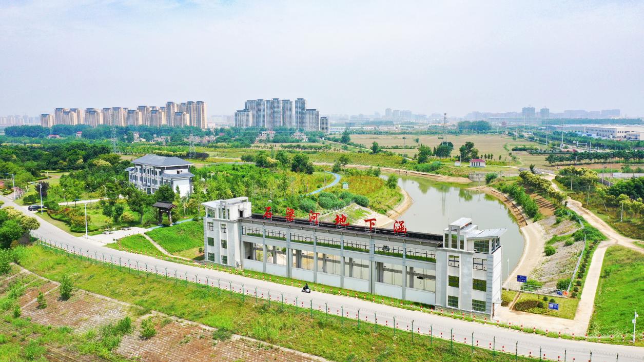 泗縣石梁河水利工程風景帶。吳天元攝