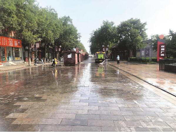 花戲樓街道修繕明清老街。