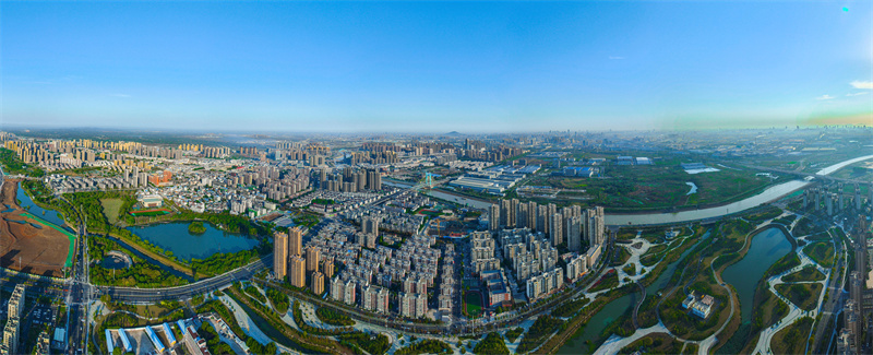 肥西鳥瞰圖。肥西縣委宣傳部供圖
