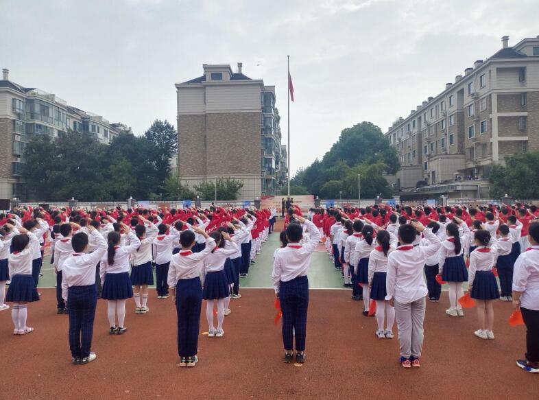 升国旗仪式。