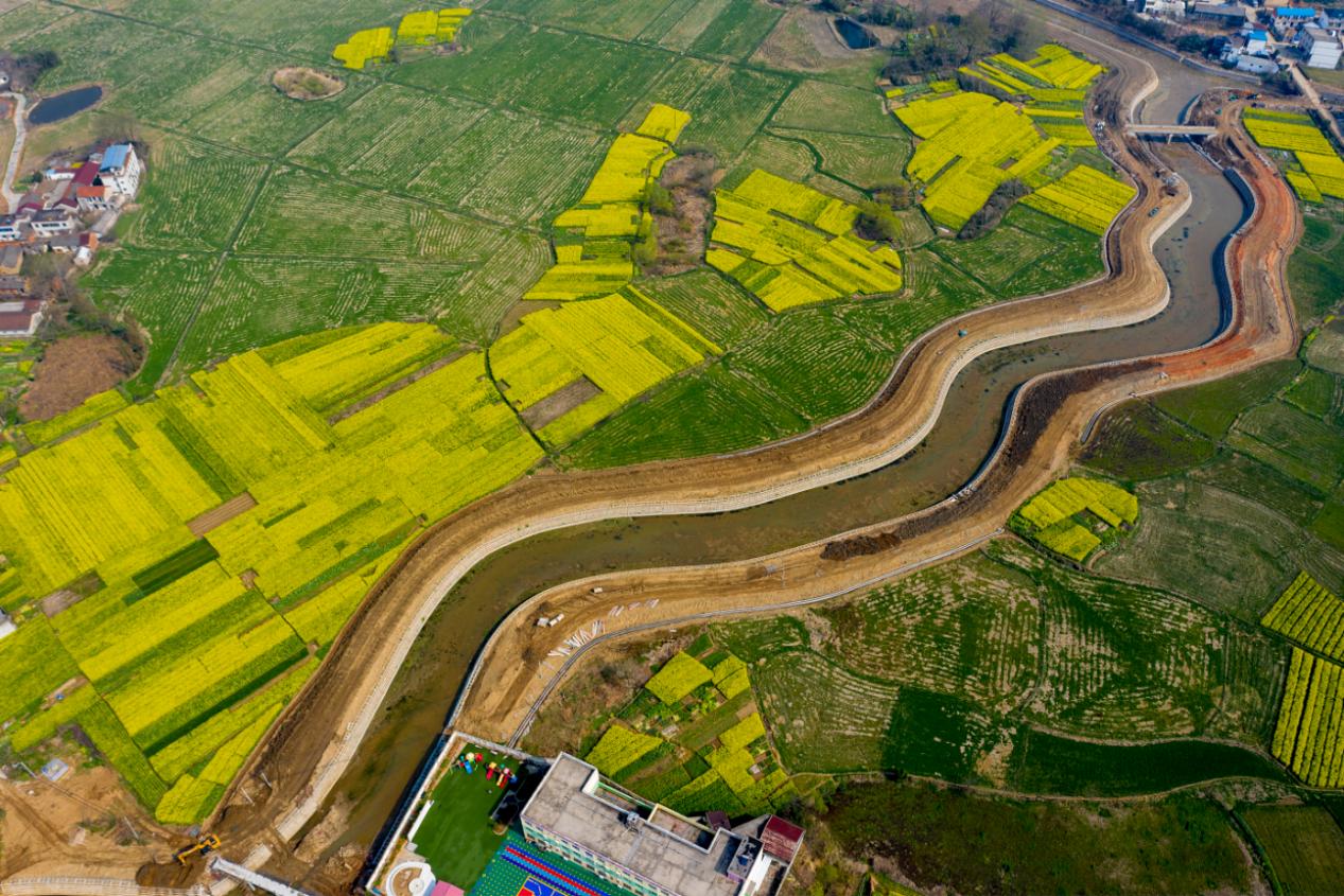 农村水系连通工程。太湖县委宣传部供图