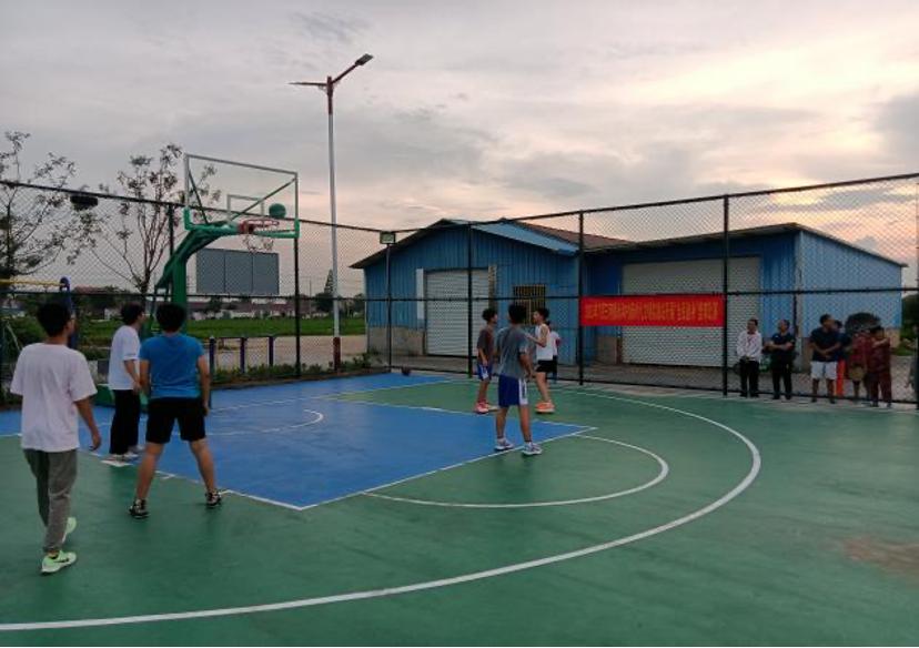 永和村篮球场。肥西发布供图